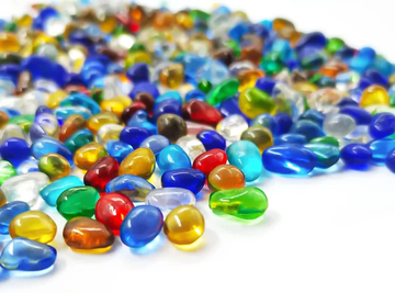 Keedolla Colorful Clear Sea Glass Pebbles Aquarium Gravel