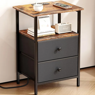 Nightstand with Charging Station