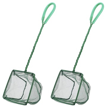 Pawfly Aquarium Fish Net with Braided Metal Handle