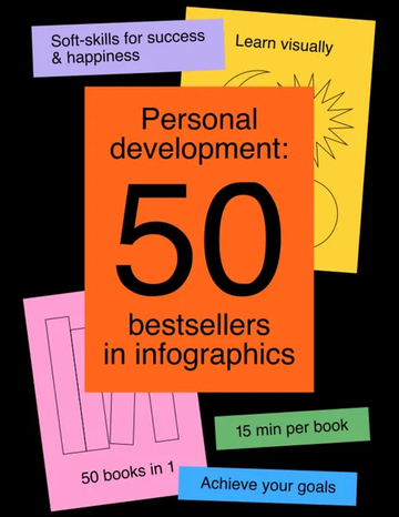 Personal Development: 50 Bestsellers in Infographics. All the soft skills by Ivi Green