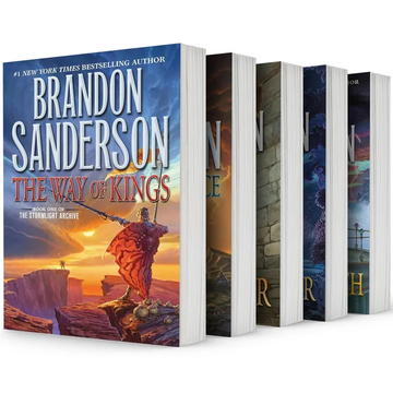 Stormlight Archive #1-5: The Way of Kings,Words of Radiance,Oathbringer,Rhythm of War,Wind by Brandon Sanderson