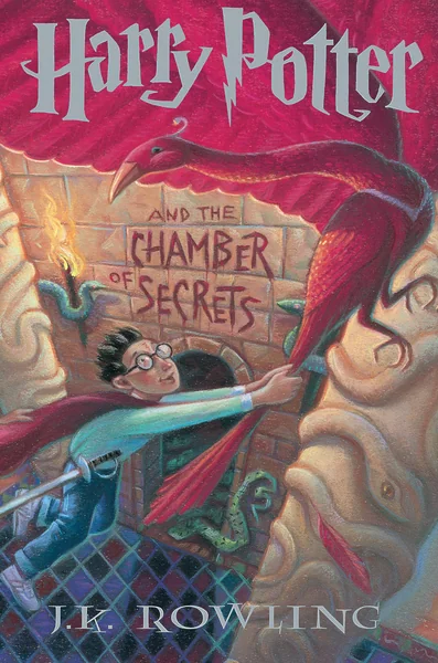 Harry Potter and the Chamber of Secrets by J. K. Rowling book cover