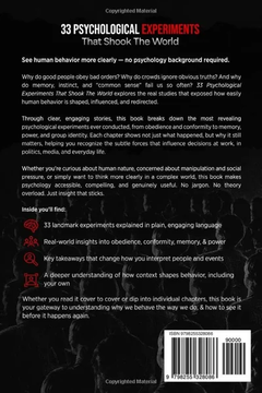 33 Psychological Experiments That Shook The World: Landmark Studies That Expose Our Hidden Behaviors by Andrew Whitaker