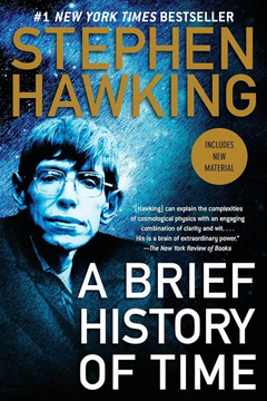 A Brief History of Time by Stephen Hawking book cover