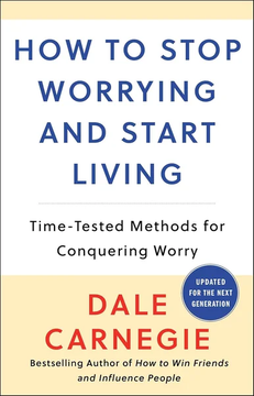 How to Stop Worrying and Start Living by Dale Carnegie book cover