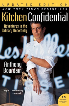 Kitchen Confidential by Anthony Bourdain book cover