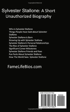 Sylvester Stallone by Fame Life Bios book cover