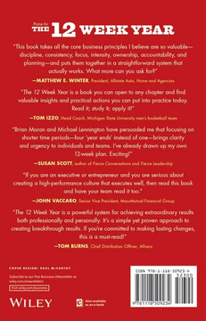 The 12 Week Year by Brian P. Moran, Michael Lennington book cover