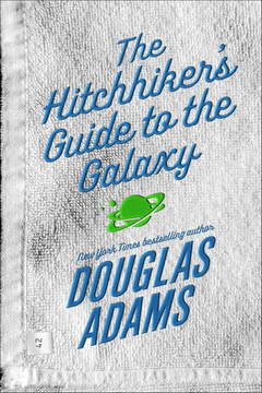 The Hitchhiker's Guide to the Galaxy by Douglas Adams book cover
