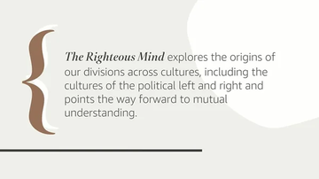 The Righteous Mind by Jonathan Haidt book cover