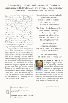 Thinking, Fast and Slow by Daniel Kahneman