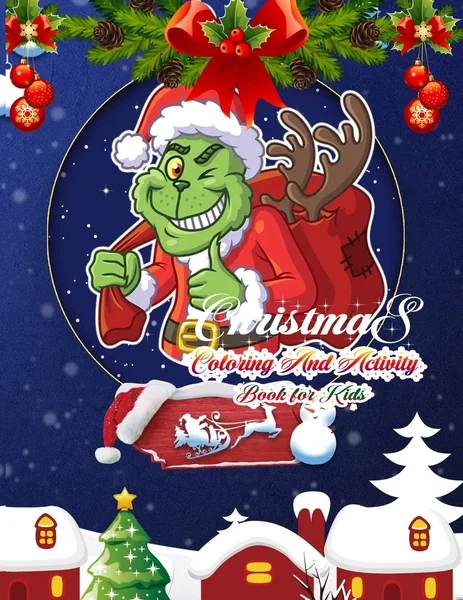 Christmas Coloring And Activity Book For Kids: 50 Christmas Coloring Pages by Coloring Zone Press House