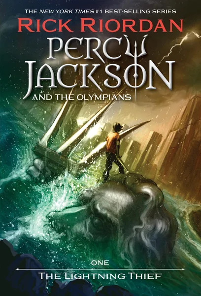 The Lightning Thief by Rick Riordan book cover