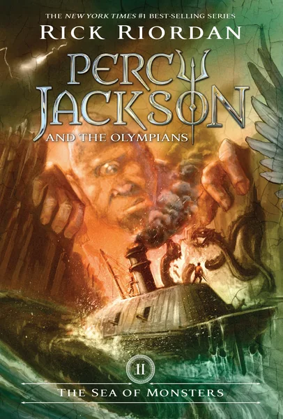 The Sea of Monsters by Rick Riordan book cover