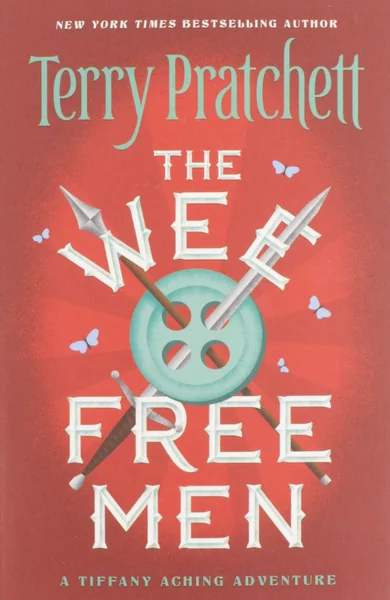 The Wee Free Men by Terry Pratchett book cover